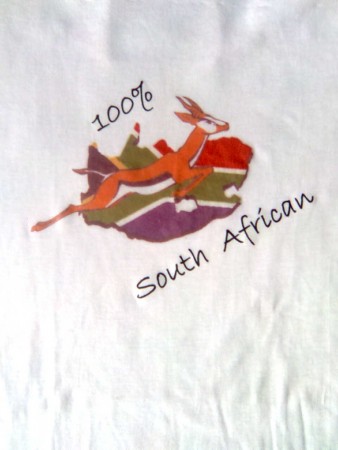 South African Springbok and Map design